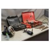 Hydraulic Rivet Gun, Skil Saw & Milwaukee Thunderb