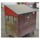 30'' x 48'' x 43-54'' Metal Storage Chest
