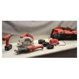 Bag of 18V Milwaukee Tools