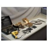 DeWalt Drill, (2) Bearings, Pulley & Hook