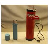Lincoln Rod Heater & Welding Rods in Holder