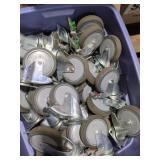 (40) Rhombus Swivel Plate Casters Mixed Lot