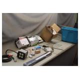 Tote of LED Lights & Assorted Electrical Component
