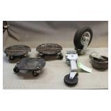(3) Snowmobile Dollies & (3) Casters