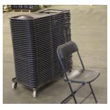 (37) Banquet Chairs w/ Moving Dolly