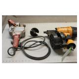 Bostitch Pneumatic Nailer & Milwaukee Hole Hawg