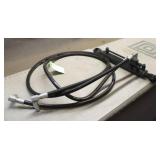 Tractor Hydraulic Ram w/ (2) New Hydraulic Hoses