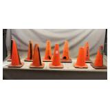 (10) Orange Traffic Cones
