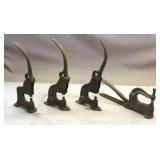 (4) Cast Iron Hand Punch Press Rivet Tools