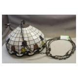 'Tiffany Style' Stained Glass Pendant Lamp