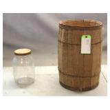 Small Barrel & Pickle Jar