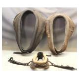 (2) Vintage Horse Collars & (1) Goat Collar