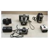 Box of Vintage Cameras