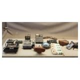 Box of Vintage Cameras & Flash Bulbs