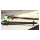(2) Antique Hay Harpoons