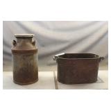 Copper Boiler Planter & Milk Can