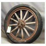 Antique Wooden Spoked Wheel