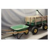 John Deere Wagon & Mini Wheelbarrow