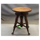 Antique 'Claw Foot' Stool (Height Adjustable)