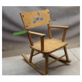 Vintage Child's Musical Rocking Chair