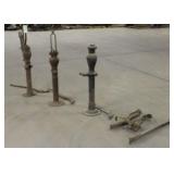 (3) Antique Cast Iron Water Well Hand Pumps