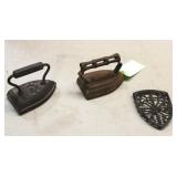 (2) Vintage Clothes Irons