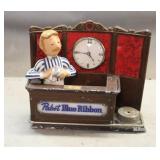 Pabst Blue Ribbon Bar Keep Clock