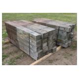 (2) Bundles Of Guardrail Posts 6''x8''x6' Long