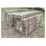 (2) Bundles Of Guardrail Posts 6''x8''x6' Long