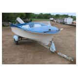 1963 Uniflite Boat w/ Evinrude 35hp Outboard Motor