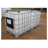 (2) Poly Tanks In Cages