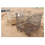 (2) Metal Wire Gaylords
