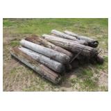 Bundle Of Wooden Posts Approx. 6'