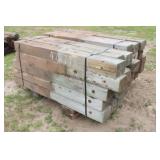 (2) Bundles Of Guardrail Posts 6''x8''x6' Long