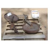 Set of Rear Hay Rake Wheels W/ Parts