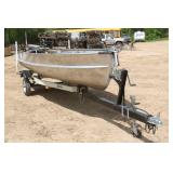 15ft Aluma-Craft Fishing Boat w/ Spartan Trailer