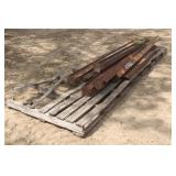 Pallet Of 3-1/4'' x 6'' x 6-11' Metal I-Beams