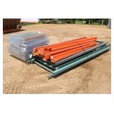 Pallet Of Uprights W/ Cross Members And Grates