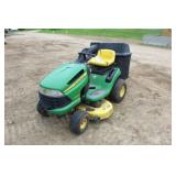John Deere LA105 Riding Mower W/ Bagger