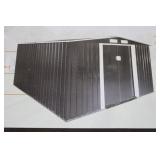 Land Honor 6' x 8' Galvanized Apex Roof Metal She