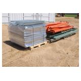 Pallet Of Uprights W/ Cross Members And Grates