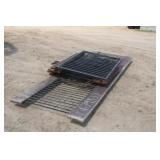 (9) Sections Of Wood/Wrought Iron Box Stall Sect