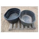 (3) 40gal Poly Stock Tanks