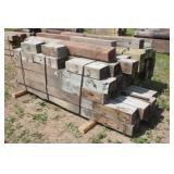 (2) Bundles Of Guardrail Posts 6''x8''x6' Long