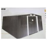 Land Honor 8' x 10' Galvanized Apex Roof Metal She