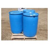 (3) 55-Gallon Poly Barrels