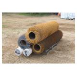 (3) 90'' Brush Cores & (2) 7' PVC Storage Pipes
