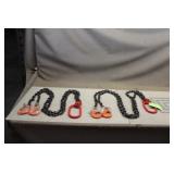 (2) Land Honor 5/16' 7' G80 Chain Slings