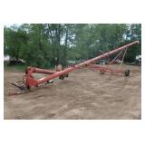 65' x 10'' Feterl Swing Hopper Grain Auger