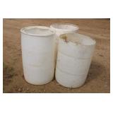 (3) Poly Barrels